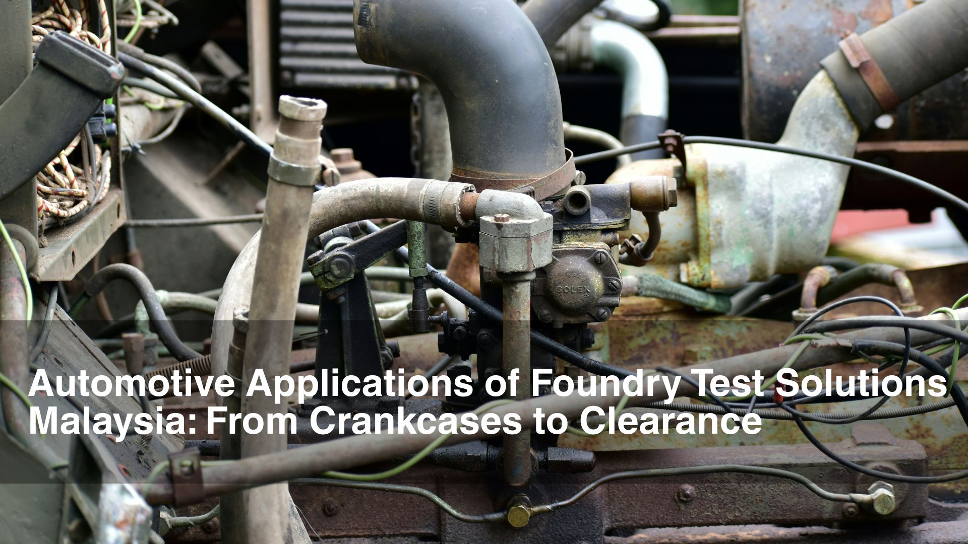 Engine that is related to foundry test solutions